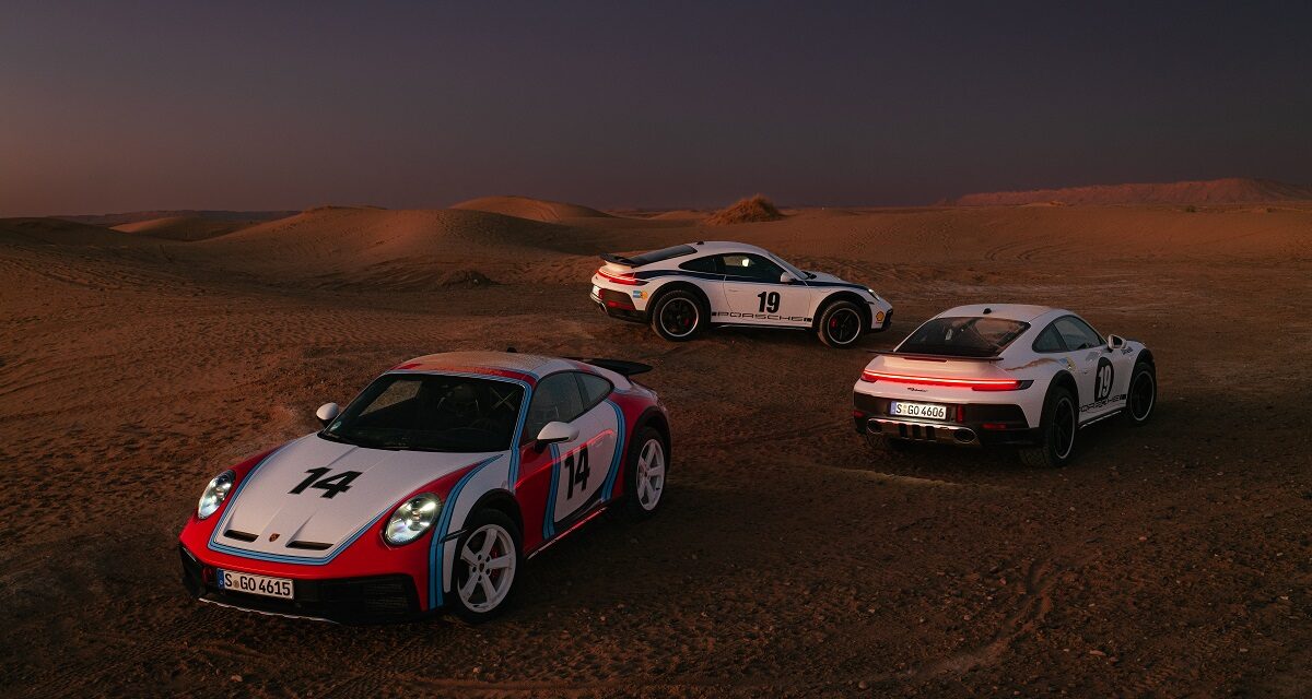 Historische Dekor-Folierungen für den Porsche 911 Dakar