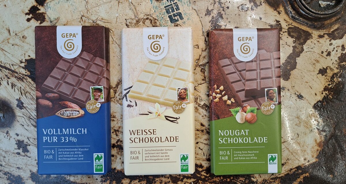 Faire GEPA-Schokoladen jetzt 100 Prozent bio