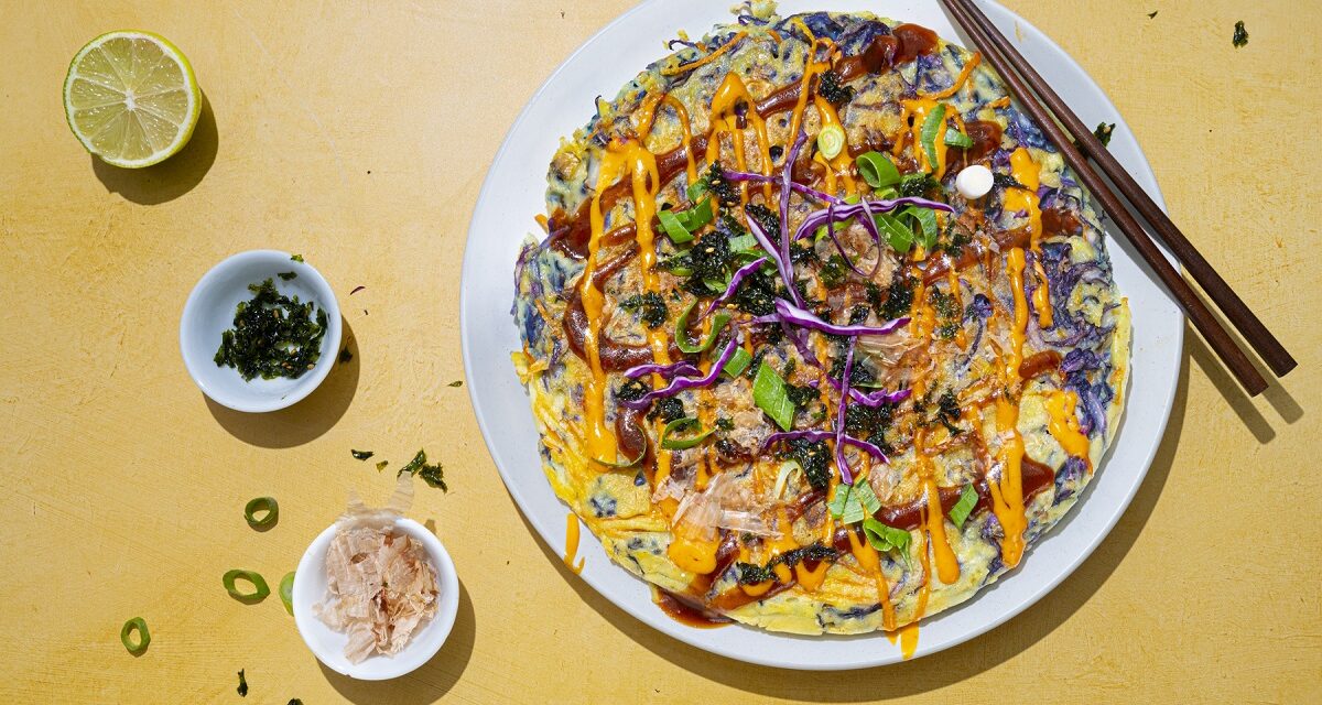 Rezept-Tipp: Rotkohl-Okonomiyaki (Japanische Rotkohl-Pfannkuchen)