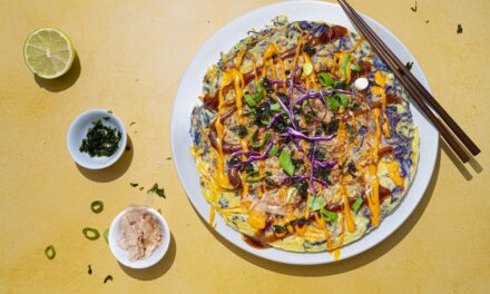 Rezept-Tipp: Rotkohl-Okonomiyaki (Japanische Rotkohl-Pfannkuchen)