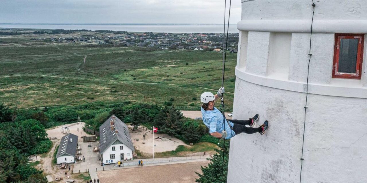 Abseilen vom Leuchtturm