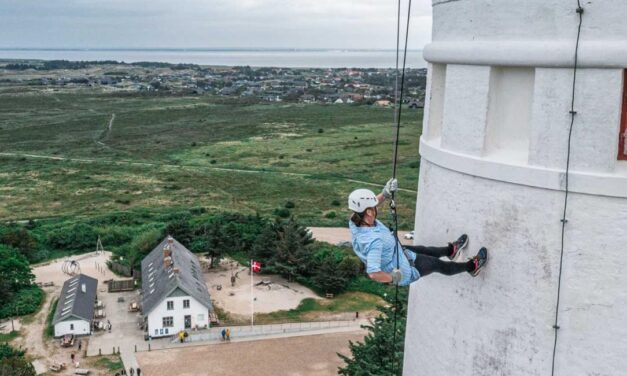 Abseilen vom Leuchtturm